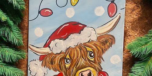 Paint and Sip: Miller Farms Holiday Highland Cows