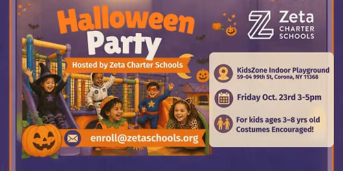 Halloween Party at KidsZone Indoor Playground Queens - Zeta Charter Schools