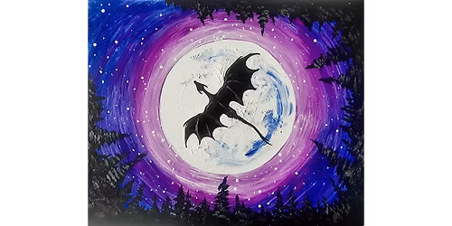 Moonlit Dragon - Paint and Sip in Tyler | Classpop!\u2122