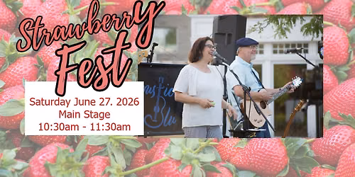 Live Music! Acoustic Blu at Strawberry Fest!