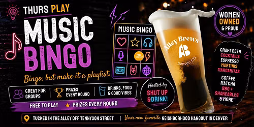 LIVE Music Bingo with The Jett Hearts at Alley Brews