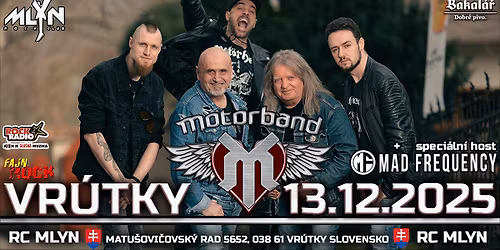 MOTORBAND – DOUTNÍK, WHISKY, HÁRO LIVE 2025