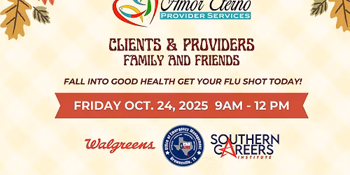 Amor Eterno's Fall Flu Shot Drive