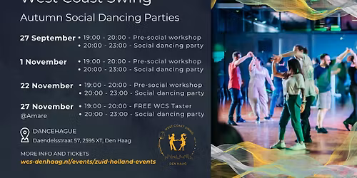 West Coast Swing Den Haag - Autumn Social Dancing Parties