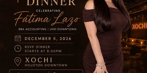 Fatima Lazo Grad Dinner