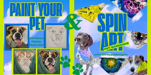 Paint Your Pet AND Pet Bandana Spin Art at Launchpad Brewery Aurora