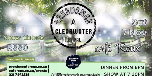 Creedence : A Clear Water Revival @ caf\u00e9 Roux