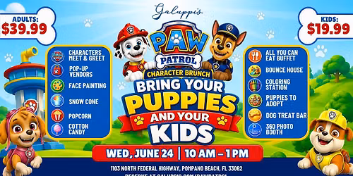 Paw Patrol Character Brunch