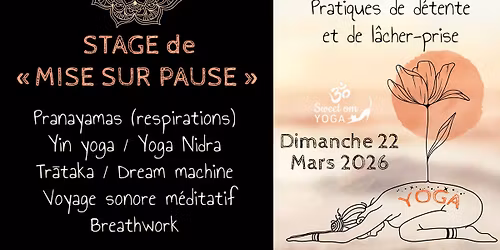 STAGE de "MISE SUR PAUSE" \ud83d\ude2e\u200d\ud83d\udca8\ud83d\ude4f\ud83e\uddd8 yin & nidra, dream machine, breathwork...