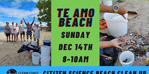 Citizen Science Beach Clean Up @ Te Amo Beach
