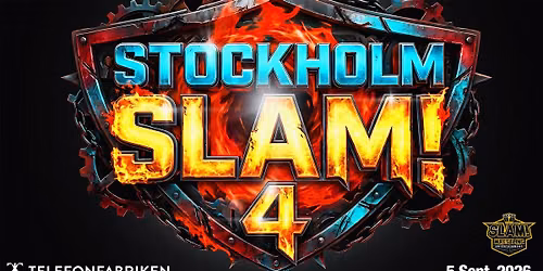 Stockholm SLAM! 4 - wrestling show Sept. 5 at Telefonfabriken 