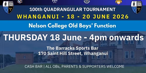 100th Quadrangular Tournament - Whanganui