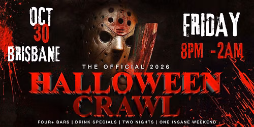 Brisbane Halloween Bar Crawl \u2014 Halloween Friday, Fri, Oct 30