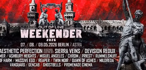 Out Of Line Weekender 2026 - Kite, Aesthetic Perfection, Sierra Veins & More!
