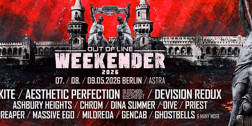 Out Of Line Weekender 2026 - Kite, Aesthetic Perfection, Sierra Veins & More!