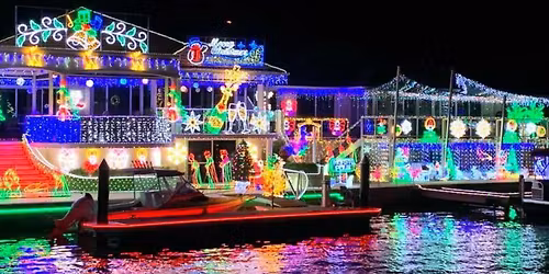 Christmas Boat Parade on Whale One