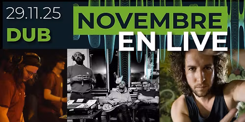 NOVEMBRE EN LIVE \/ CONCERTS DUB avec FDM \/ RAAVNI \/ VOILAAA SOUND SYSTEM