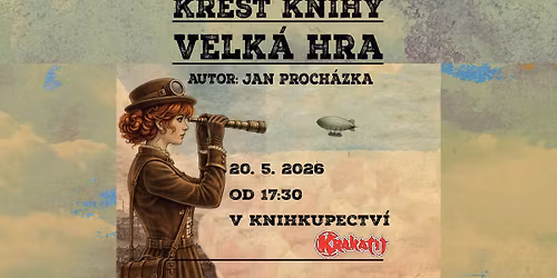 K\u0159est knihy Velk\u00e1 hra Jana Proch\u00e1zky - kone\u010dn\u011b v pap\u00edru!