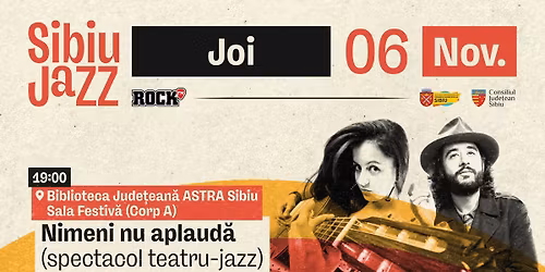 \u201eNimeni nu aplaud\u0103\u201d @ Sibiu Jazz Festival 2025