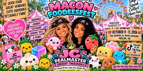JC DEALMASTER Squishy Takeover at Macon FoodeesFest
