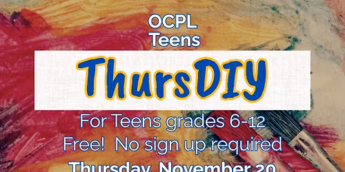 Teen ThurDIY Crestwood