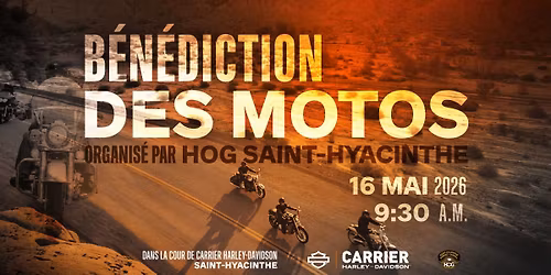 B\u00e9n\u00e9diction des motos organis\u00e9e par le Chapitre H.O.G. de Saint-Hyacinthe