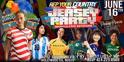WORLD CUP JERSEY PARTY "REP YOUR COUNTRY" FUTBOL\u26bd\ufe0fJERSEY