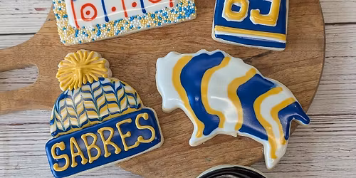 Buffalo Sabres Sugar Cookie Decorating Class, Sunday, April 12th from 11am-1pm