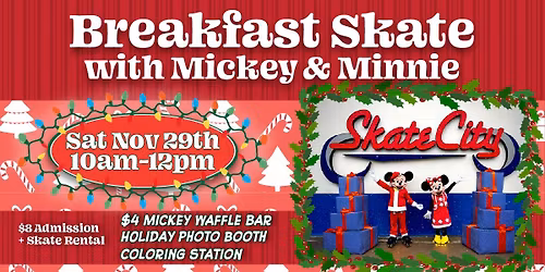 Breakfast Skate with Mickey & Minnie! \ud83d\udefc