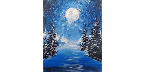 Blue Winter River - Paint and Sip in Boston | Classpop!\u2122