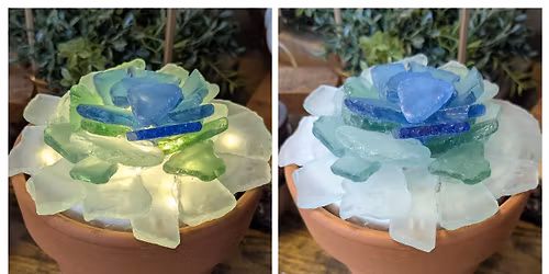 DIY Workshop: Create a Light Up Seaglass Succulent Planter - April 15th (6:30pm-8:30pm)