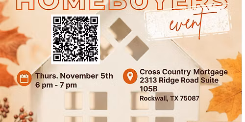 First Time Homebuyer Event {November 5th}