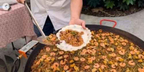 Live Demo Seafood Paella 