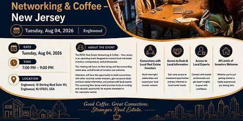 The REWI Real Estate Networking & Coffee- New Jersey