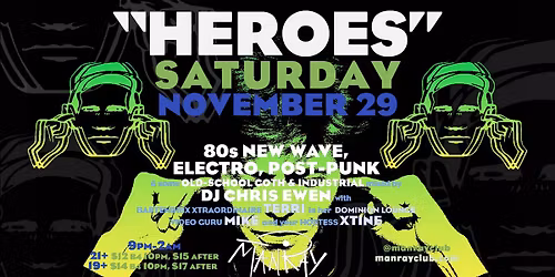 HEROES Saturday November 29th
