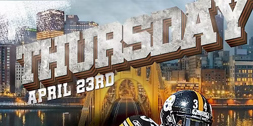 PITTSBURGH YOUR ON THE CLOCK THE DRAFT JUST LANDED @PROOF SPORTS BAR