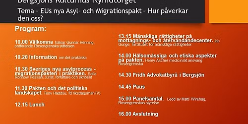 Heldag med Rosengrenska om EU:s migrationspakt