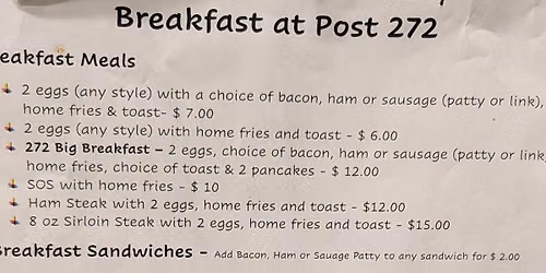 Breakfast in the Banquet Room - Open to the Public