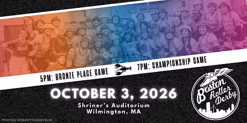 Boston Roller Derby 2026 Home Team Championship