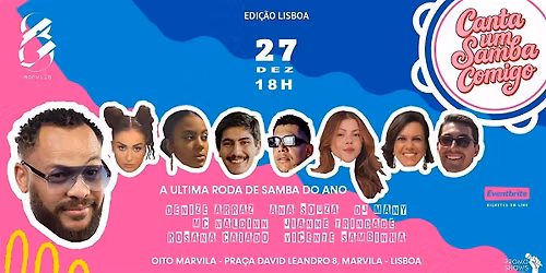 CANTA UM SAMBA COMIGO - EDI\u00c7\u00c3O LISBOA
