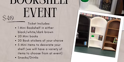 Mini Bookshelf Event 