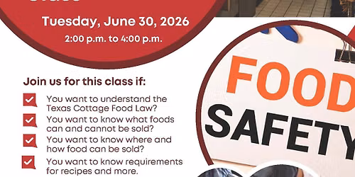 Cottage Food Law and Food Handlers Class
