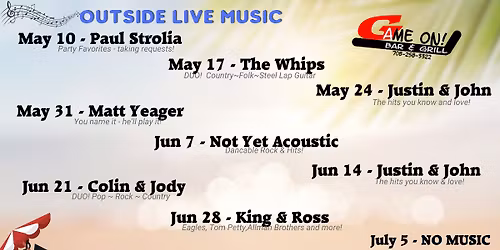 Sunday Back Patio Live Music