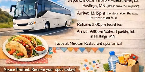 Bus Trip To Scrapmania from Hastings, MN.