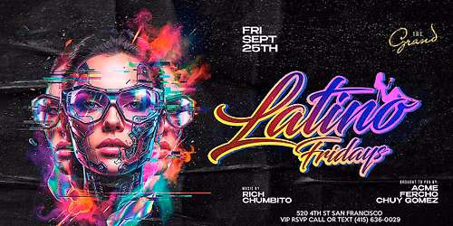 Latino Fridays at The Grand Nightclub 9.25.26