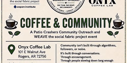 Coffee and Conversation (Rebuilding the Social Fabric)