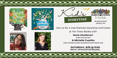 Tree Themed Storytime with Authors Maria Gianferrari & Michelle Cusolito