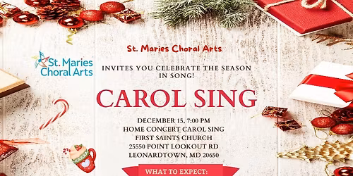St. Maries Choral Arts Home Concert Carol Sing