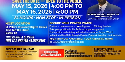 MACON & MIDDLE GEORGIA 24 HOURS OF PRAYER 