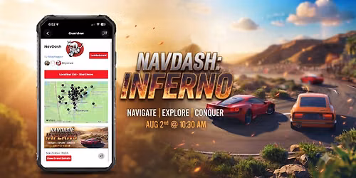 NavDash: Inferno - This is a Vehicle-Based Navigational Challenge for Drivers & Co-Drivers